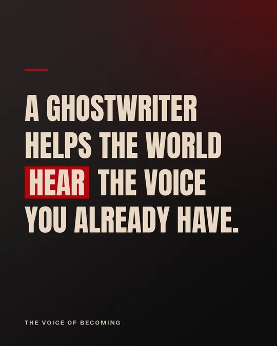 Quote card from The Voice of Becoming